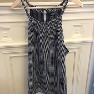 a.n.a Black/White Halter Tank Size XL